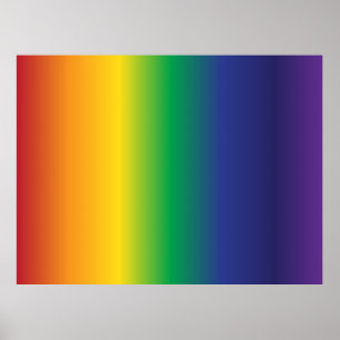 Beautiful Rainbow Stripes Poster