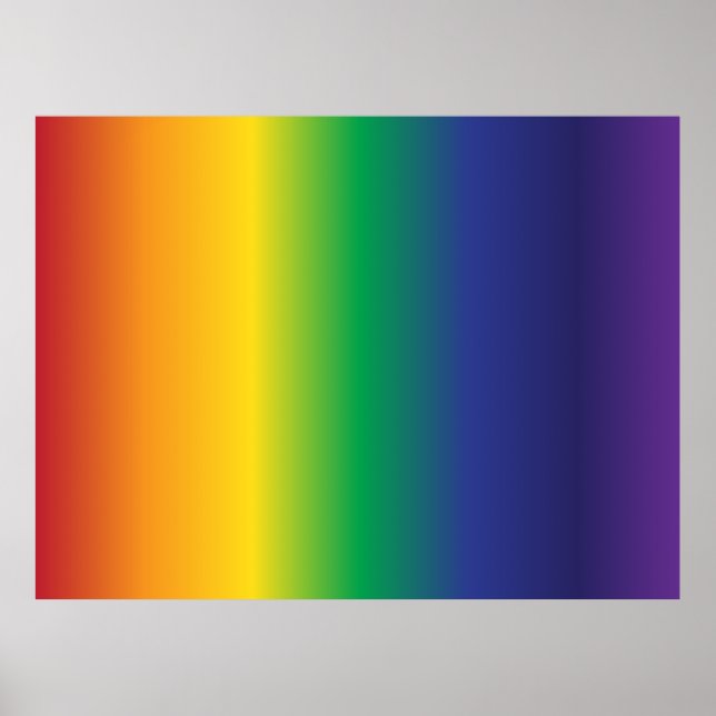 Beautiful Rainbow Stripes Poster (Front)