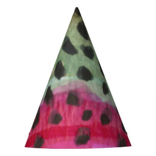 Beautiful Rainbow Trout Art Party Hat