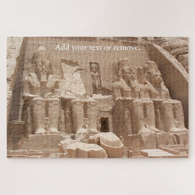 Beautiful Ramses 2 tomb temple, Abu Simbel, Egypt, Jigsaw Puzzle (Horizontal)
