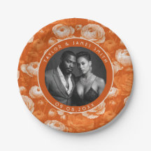 Beautiful Ranunculus Plates For Bride And Groom Ca