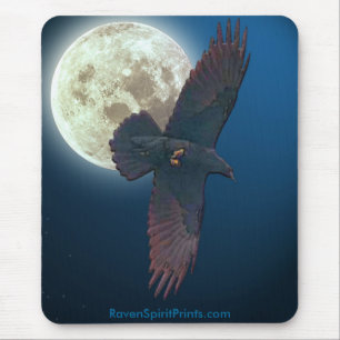 BEAUTIFUL RAVEN Gifts Mouse Mat