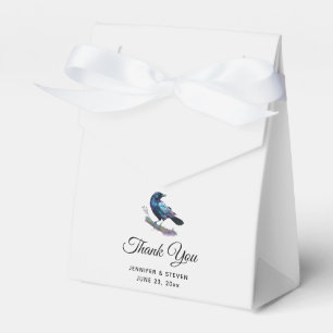 Beautiful Raven on a Tree Branch Favour Box
