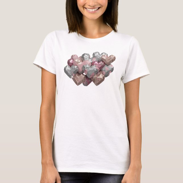 Beautiful Red ABSTRACT ART Statement Tee (Front)