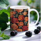 Beautiful red and orange roses 