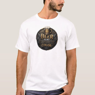 Beautiful Red BEER IS MY FAVORITE COLOR T-Shirt