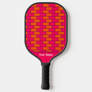 Beautiful Red Brick Modern Pro Pickleball Paddle