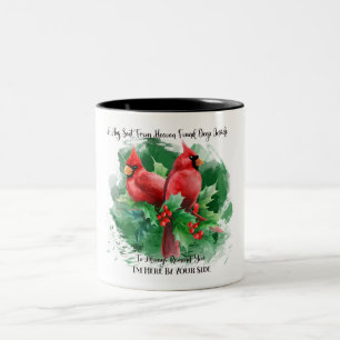 Beautiful Red Cardinal/Bereavement Two-Tone Coffee Two-Tone Coffee Mug