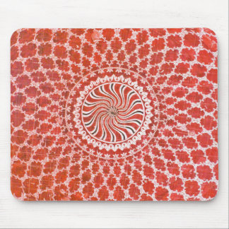 Beautiful red colour design on mouse pad