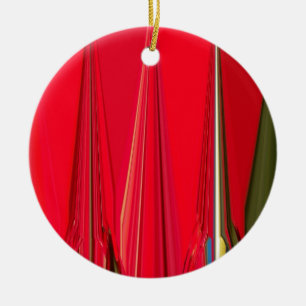 Beautiful Red Design Ceramic Tree Decoration