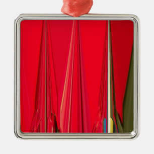 Beautiful Red Design Metal Tree Decoration