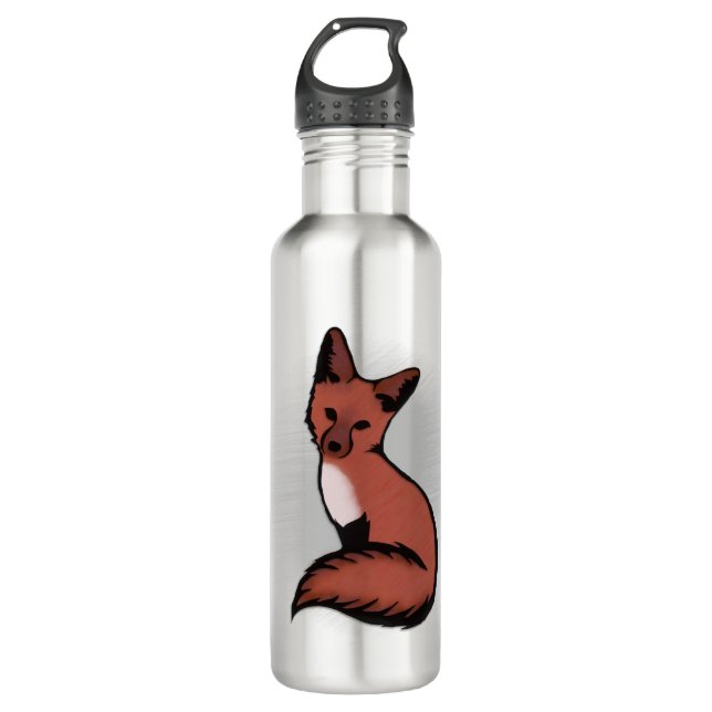 Beautiful Red Foxy Fox 710 Ml Water Bottle (Front)