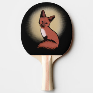 Beautiful Red Foxy Fox Ping Pong Paddle