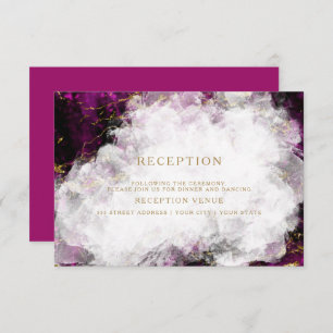 Beautiful Red Garnet Crystal Geode Invitation