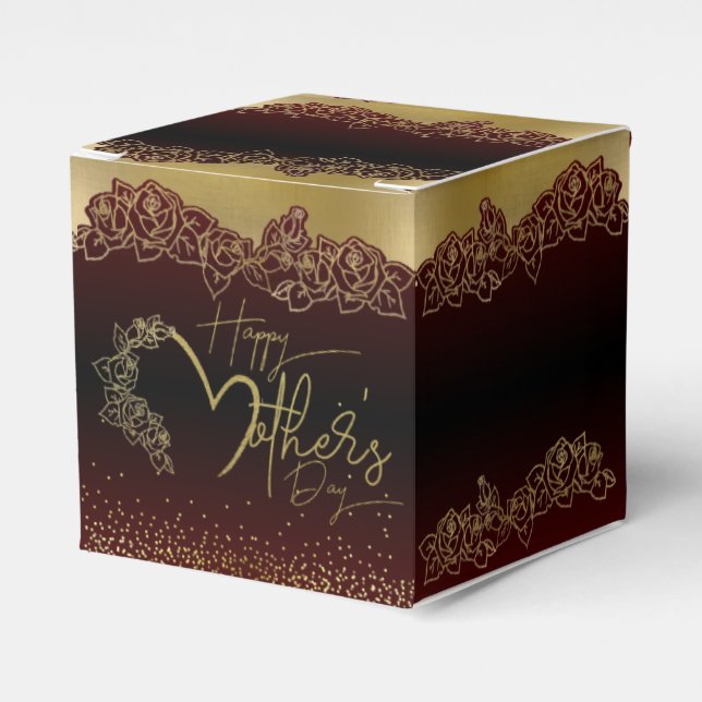 Beautiful Red Gift Box for Mother's Day (Front Side)