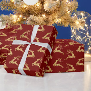 Beautiful Red/Gold Christmas Wrapping Paper