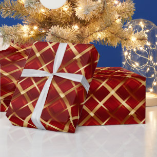 Beautiful Red/Gold Christmas Wrapping Paper