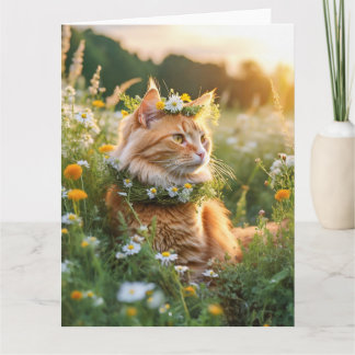 Beautiful red hanger decorated with flowers card