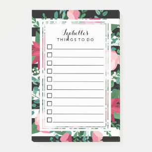 Beautiful Red & Pink Bouquet - To Do List Post-it Notes