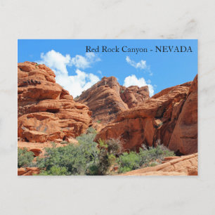 Beautiful Red Rock Canyon Postcard! Postcard