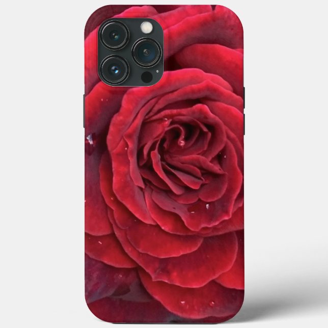 Beautiful red rose iphone 13 Pro Max Tough Case-Mate iPhone Case (Back)
