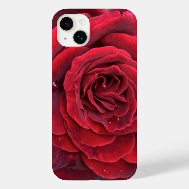 Beautiful red rose iphone 14 Plus barely there Case-Mate iPhone Case (Back)