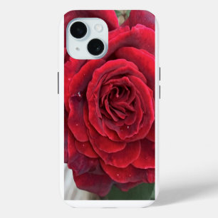 Beautiful red rose iphone 15 tough case