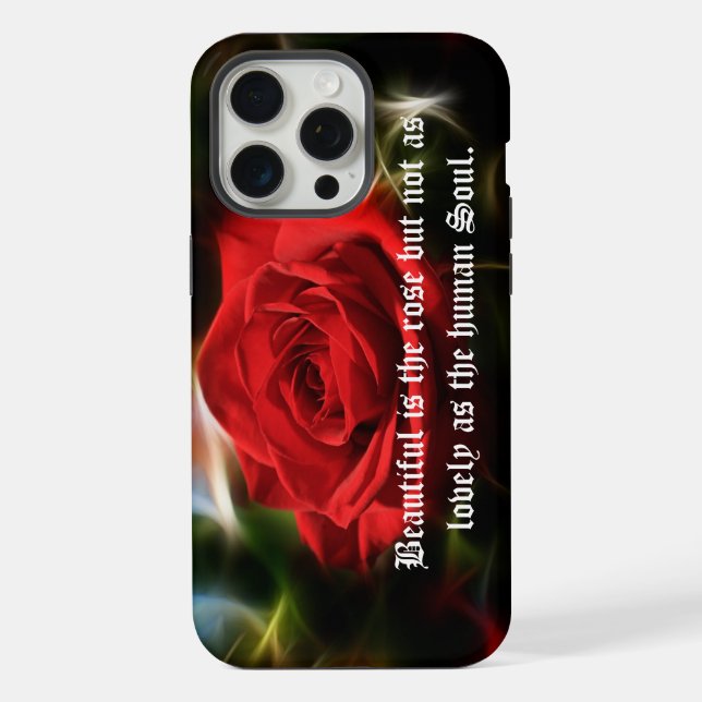 Beautiful Red Rose iPhone / iPad case (Back)