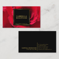 Beautiful Red Rose With Black Square Gold Frame