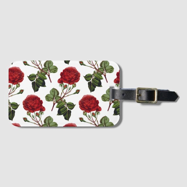 Beautiful Red Roses Luggage Tag (Front Horizontal)