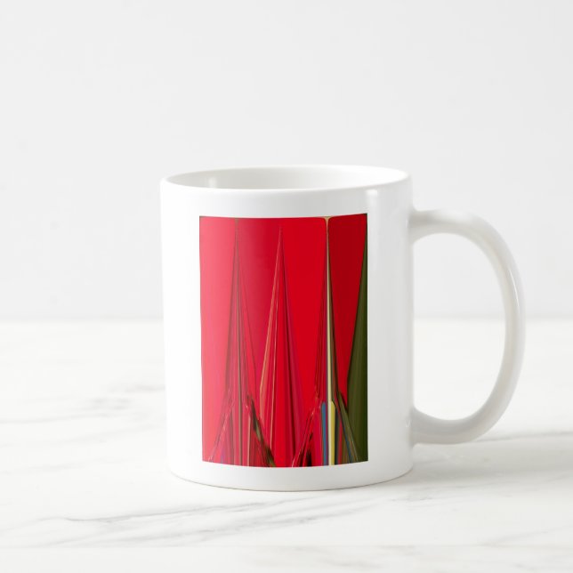 Beautiful Red Texture Colour Abstract Art Design Coffee Mug (Right)
