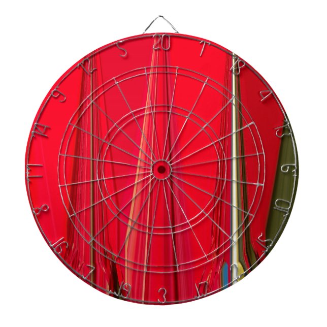 Beautiful Red Texture Colour Abstract Art Design Dartboard (Front)