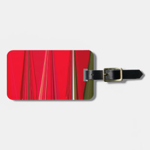 Beautiful Red Texture Colour Abstract Art Design Luggage Tag