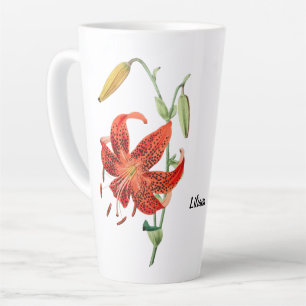 Beautiful Red Tiger Lily Floral  Coffee Mug
