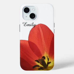 Beautiful Red Tulip   Personalised Phone Case
