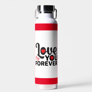 Beautiful Red valentine's day Trendy water bottle