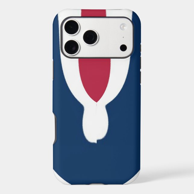 Beautiful Red, White, Blue Texture Colour Abstract (Back)