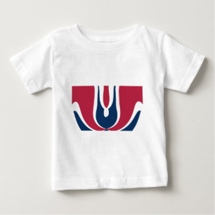 Beautiful Red, White, Blue Texture Colour Abstract Baby T-Shirt