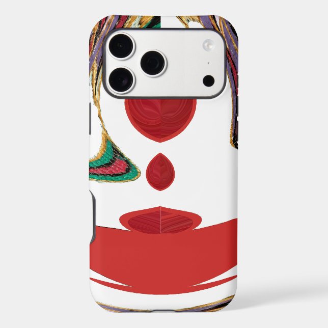 Beautiful Red, White, Purple, Green Texture Colour (Back)