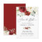 Beautiful Red White Rose Floral Eucalyptus Wedding