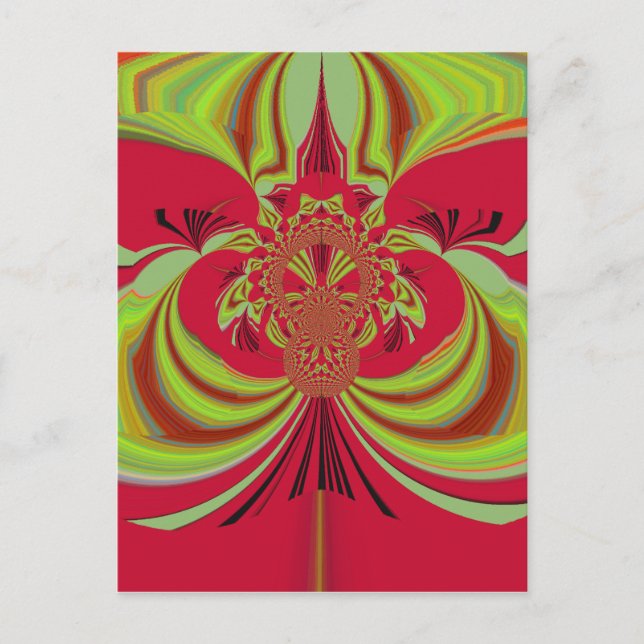 Beautiful red yellow design. Inspiration vector co Postcard (Front)