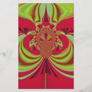 Beautiful red yellow design. Inspiration vector co Stationery