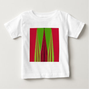 Beautiful red yellow green fractal art design      baby T-Shirt