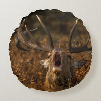 BEAUTIFUL REINDEER WILD ANIMALS ROUND CUSHION