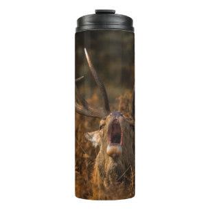 BEAUTIFUL REINDEER WILD ANIMALS THERMAL TUMBLER