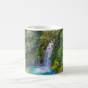 Beautiful Relaxing Blue Unique Waterfall in Jungle Coffee Mug