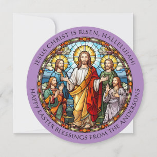 Beautiful Religious Christ Disciples Easter Card