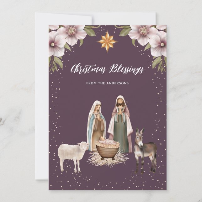Beautiful Religious Christian Christmas Cards (Front)