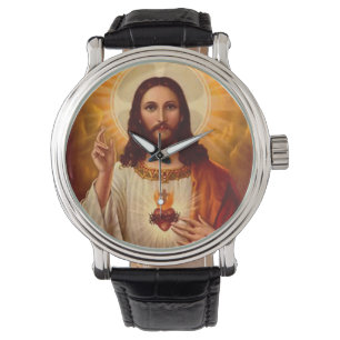 Beautiful religious Sacred Heart of Jesus image Watch