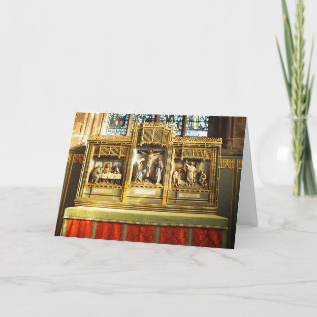 Beautiful religious scenes holiday card (Front)